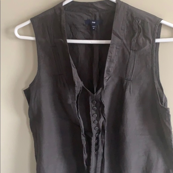 Cotton-Silk Sleeveless Blouse by Gap - Picture 3 of 7